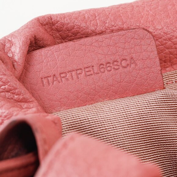 Burberry Pink Leather Drawstring Travel Pouch - Picture 11 of 11